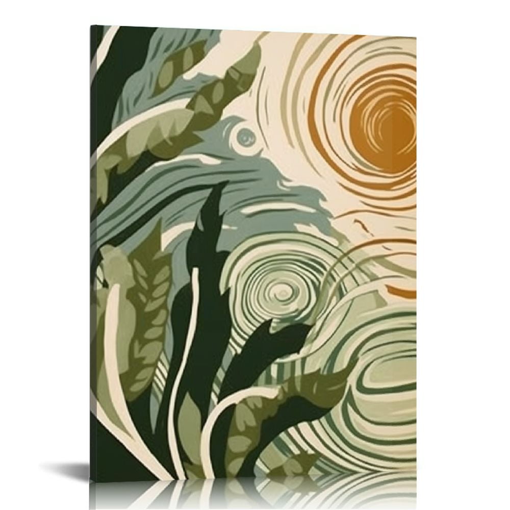 COMIO Boho Wall Art Mid Century Modern Neutral Canvas Prints Minimalist