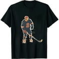 thumbnail image 1 of COMIO Born To Play Hockey Forced School Funny Ice Sport T-Shirt, 1 of 3