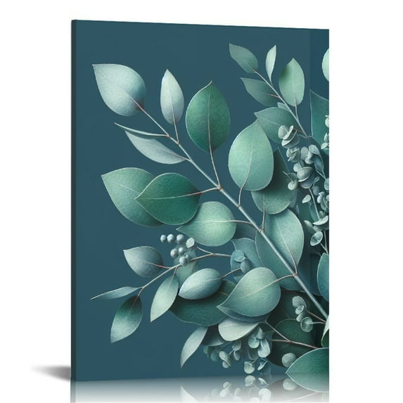 COMIO Botanical Plant Wall Art Prints: Sage Green Eucalyptus Picture Decor Framed Boho Leaves Poster for Bathroom Bedroom Living Room Home Decoration