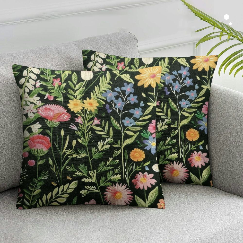 Flower print pillow cases sales