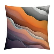 COMIO Brown and Grey Black Boho Throw Pillow Covers Summer Fall Autumn Burnt Orange Gray Outdoor Abstract Art Pillows Cover Mid Century Modern Decorative Pillow Case for Couch Bed Sofa Decor