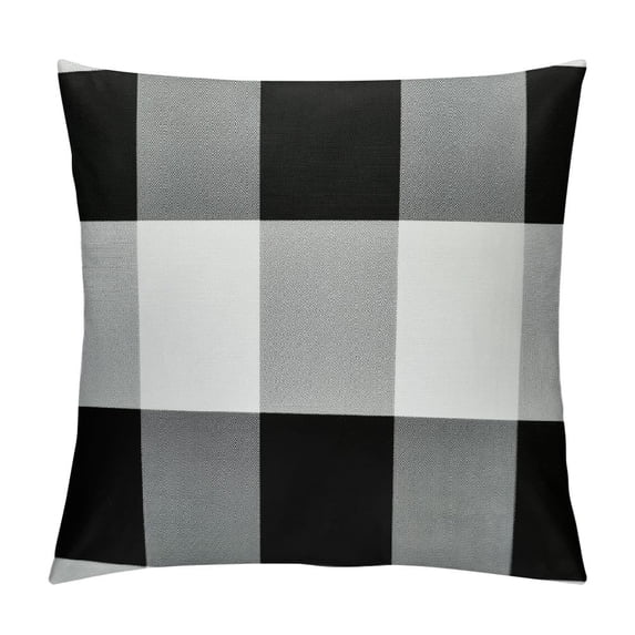 COMIO Buffalo Check Plaid Throw Pillow Covers Black and White Outdoor Pillow Covers for Spring Decorative Farmhouse Sofa Decor