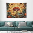 thumbnail image 1 of COMIO  Burning Sun Tapestry Mushroom Tapestry Flower Vines Tapestries Mystic Tapestry Hippie Tapestry for Home Decor Bedroom Living Room Dorm Decor, 1 of 7