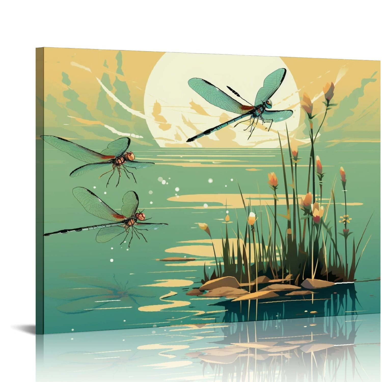 COMIO Busmko The Dragonfly Decor Posters Aesthetic Garden Art Giclee