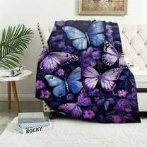 COMIO Butterfly Blanket for Women/Girls, Butterfly Gifts for Women Adults, Cute Blankets for Teen Girls, Blankets for Adults/Kids,Soft Blanket and Throw,Birthday