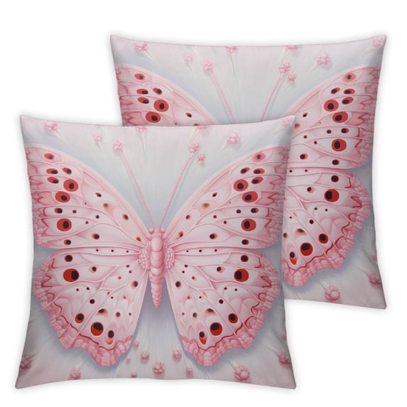 COMIO Butterfly Pillowcase, Animal Theme Cushion Cover Throw Pillow Covers for Living Room, Bedroom, Dormitory,College, Sofa Couch Bed, Home Office Decoration 2Pcs