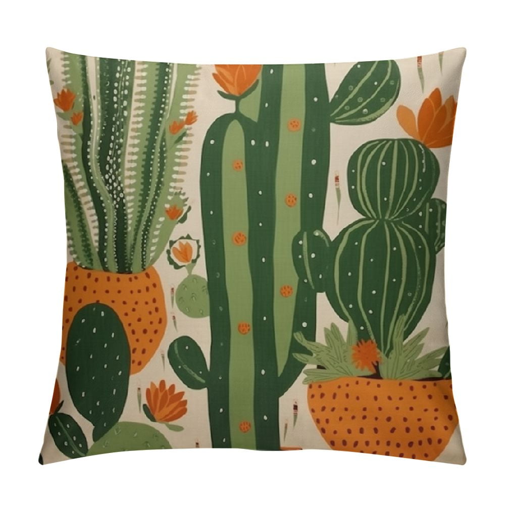 Cactus pillow cover - 16x16