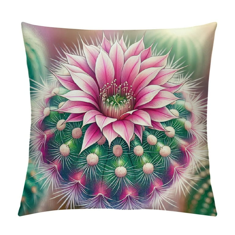 COMIO Cactus Pillow Covers Summer Green Cactus Succulent Plants
