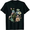 thumbnail image 1 of COMIO Cactus Succulent Plant Retro Cacti Botany Botanical Graphic T-Shirt, 1 of 3