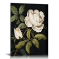 thumbnail image 1 of COMIO  Canvas Floral Wall Art with Black and White Magnolia Flowers Art for Modern Home Bathroom Bedroom Decoration, Wrapped Canvas Art for Mother's Day Gifts, 1 of 4