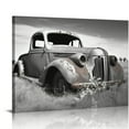 thumbnail image 1 of COMIO  Canvas Print Wall Art - Rusty Truck Canvas Wall Art - Vintage Blue Car Pictures Living Room Decor - Country Style Artwork Posters Paintings, 1 of 4
