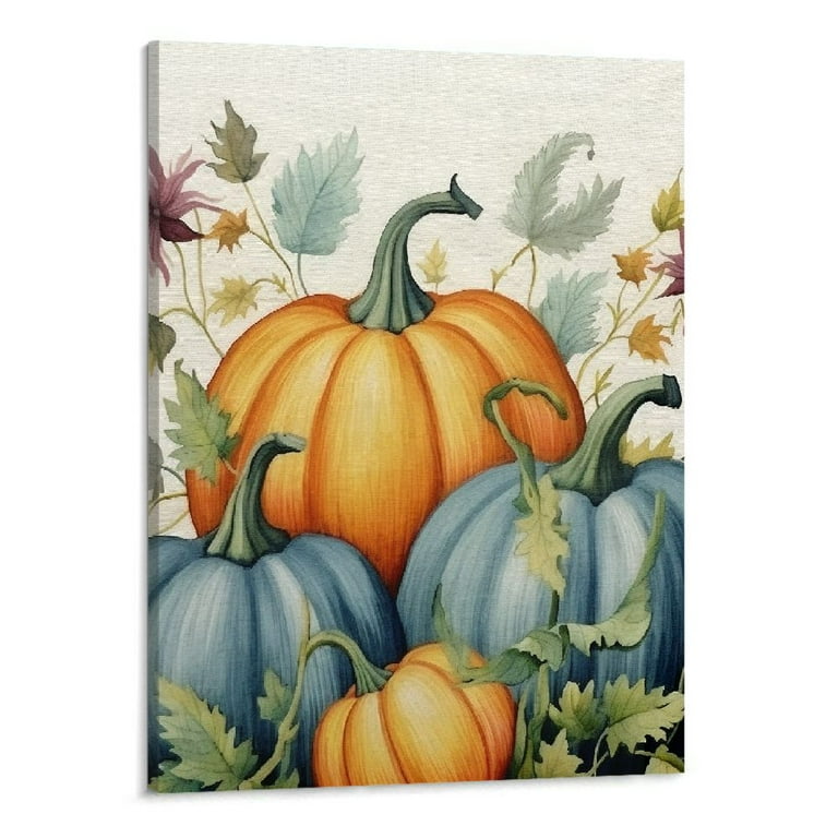 20” orders x 16” Pumpkin Oil Painting on Canvas