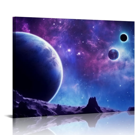 COMIO Canvas Prints Galaxy Stars Abstract Space Wall Art Elements of This Image Modern Home Decor for Room Decor