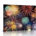 thumbnail image 1 of COMIO  Canvas Prints Wall Art Colorful Fireworks in Night Sky Modern Wall Decor/Home Decoration Stretched Gallery Canvas Wrap Giclee Print., 1 of 4