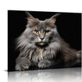 thumbnail image 1 of COMIO  Canvas Prints Wall Art Maine Coone Cat Pictures Posters Animal Photography Printing, Living Room Office Bedroom Decor With Framed, 1 of 4