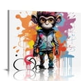 thumbnail image 1 of COMIO Canvas Wall-Art for Bedroom - Street Graffiti Wall Art Abstract Painting Pop Art Wall Decor Modern Home Office Decor Stretched and Framed Ready to Hang, 1 of 4