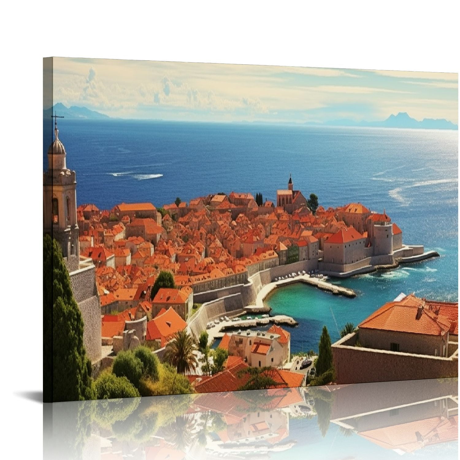 COMIO Canvas Wall Art Croatia Coast Posters Pictures Wall Decor