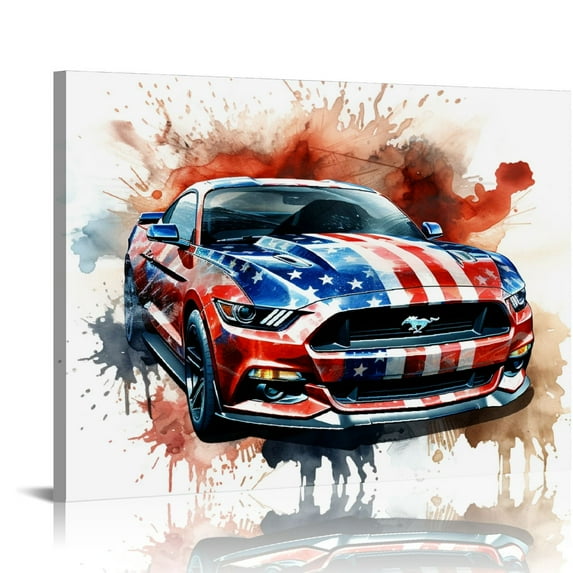 COMIO Car Car Art Poster Cars Canvas Wall Art Prints Vintage Sports Garage Sports Aesthetic Office Room Decor