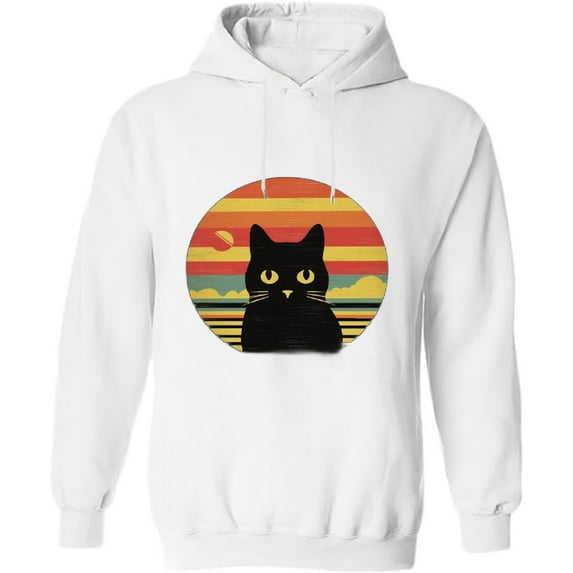 COMIO Cat, Retro Kitten Pullover Hoodie