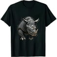 thumbnail image 1 of COMIO Charging Rhino T-Shirt Chubby Rhinoceros Tshirts For Men Tee, 1 of 3