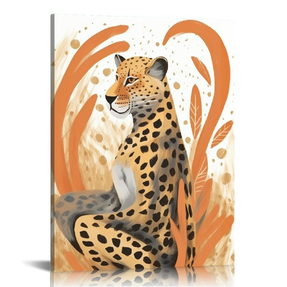 COMIO Cheetah Print Wall Art & Decor - Abstract Wall Art - Minimalist ...