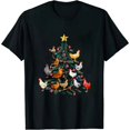thumbnail image 1 of COMIO Chicken Christmas Tree Ornament Decor Xmas T-Shirt, 1 of 3