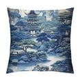 thumbnail image 1 of COMIO  Chinese Style Blue And White Porcelain Decorative Pillow Covers Chinese Style Blue And White Porcelain Throw Pillow Case Cushion Cover for Couch, Indoor Outdoor Decorations Home Decor, 1 of 5