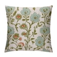 thumbnail image 1 of COMIO  Chinoiserie Mughal Gardens Spring Floral Pillow Covers Asian Style Throw Pillow Cover Mint Green Farmhouse Pillow Case Cushion Cover Home Decor for Couch Sofa Bed Car, 1 of 5