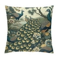 thumbnail image 1 of YANMS Chinoiserie Oriental Chinese Peacock Floral Botanical Pillow Covers Decorative Preppy Throw Pillowcase Couch Cushion Cover for Home Decor Living Room Bedroom College Dorm Bed Car, 1 of 5