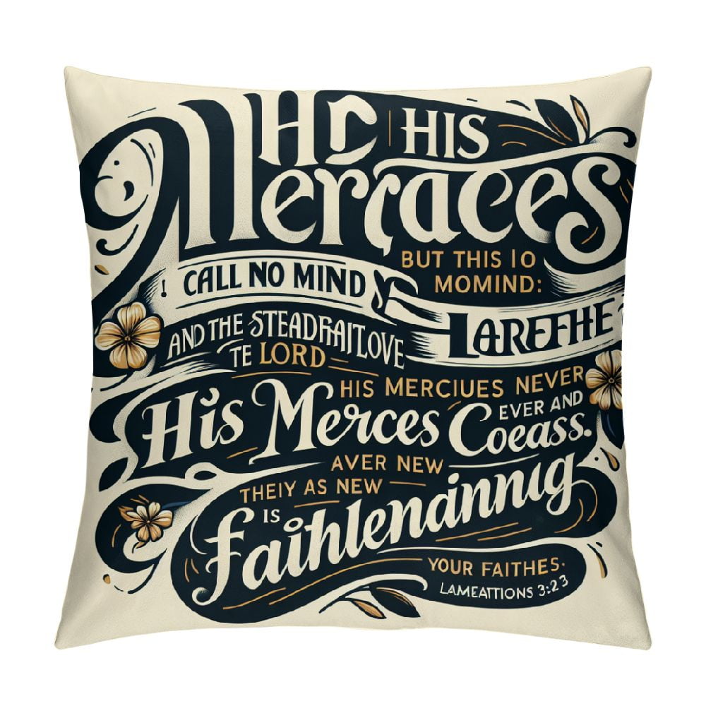 COMIO Christian Motivation Decorative Throw Pillow Covers Encourage