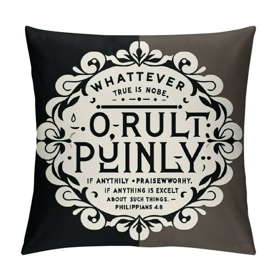 COMIO Christian Motivation Decorative Throw Pillow Covers Encourage Scripture Couch Pillow Covers Affirmation Bible Verse Pillow Case Inspiration Religious Cushion Covers for Home Sofa Bed Pray Room