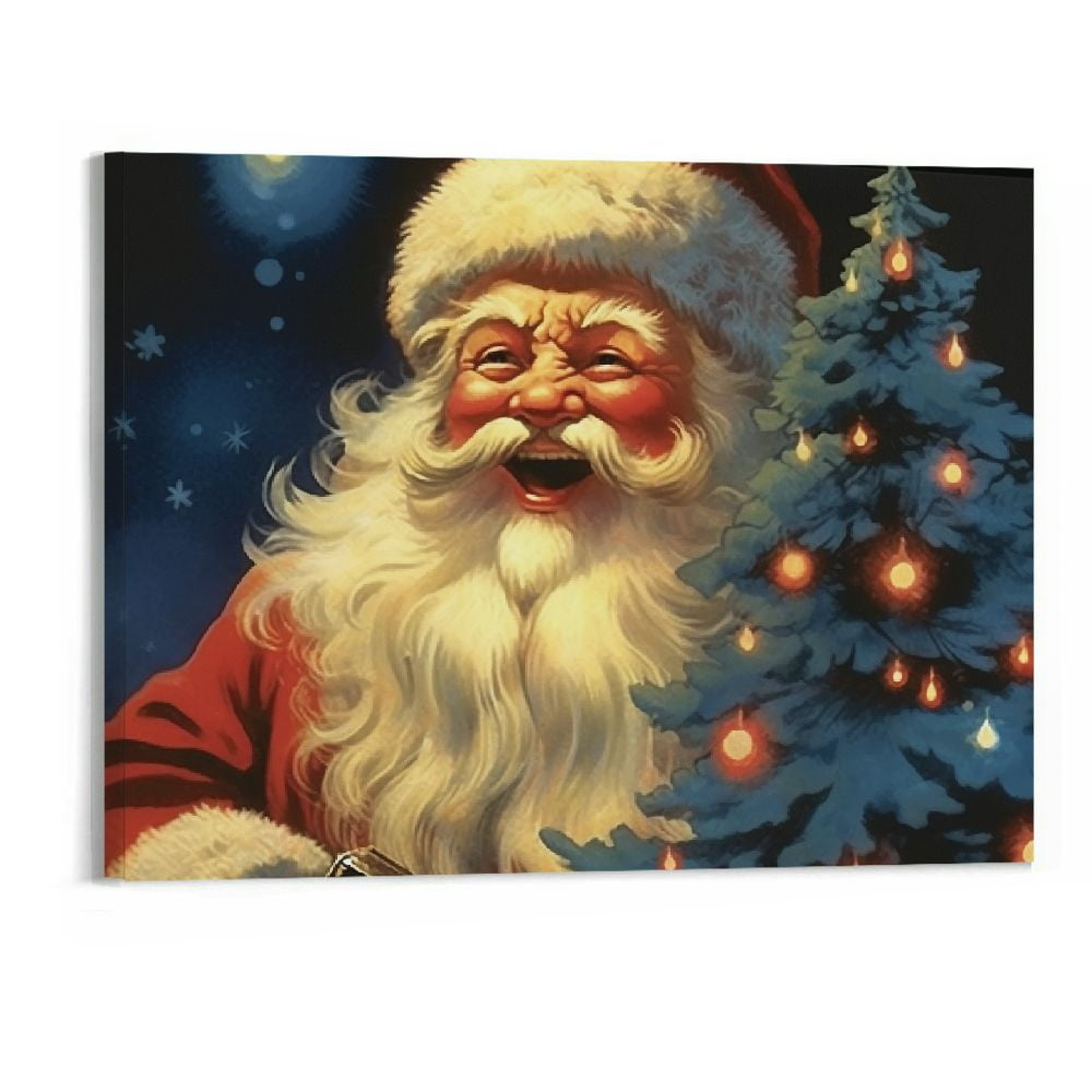 COMIO Christmas Canvas Painting Wall DecorMerry Christmas Dreamlike