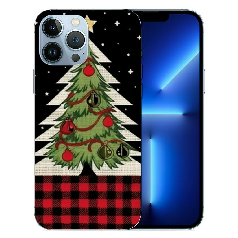 COMIO Christmas Phone Case for iPhone 14 Pro Max, Buffalo Plaid Xmas Tree  Snowflake Case Cover Winter Full Full Body Protection Cell Phone Case  Anti-Scratch&amp;Fingerprint Back Case - Walmart.com