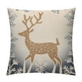 thumbnail image 1 of COMIO  Christmas Pillow Covers Microfiber Short Plush Christmas Deer Pillow Cases for Couch, Bed, Christmas Decortion (Beige, ), 1 of 5