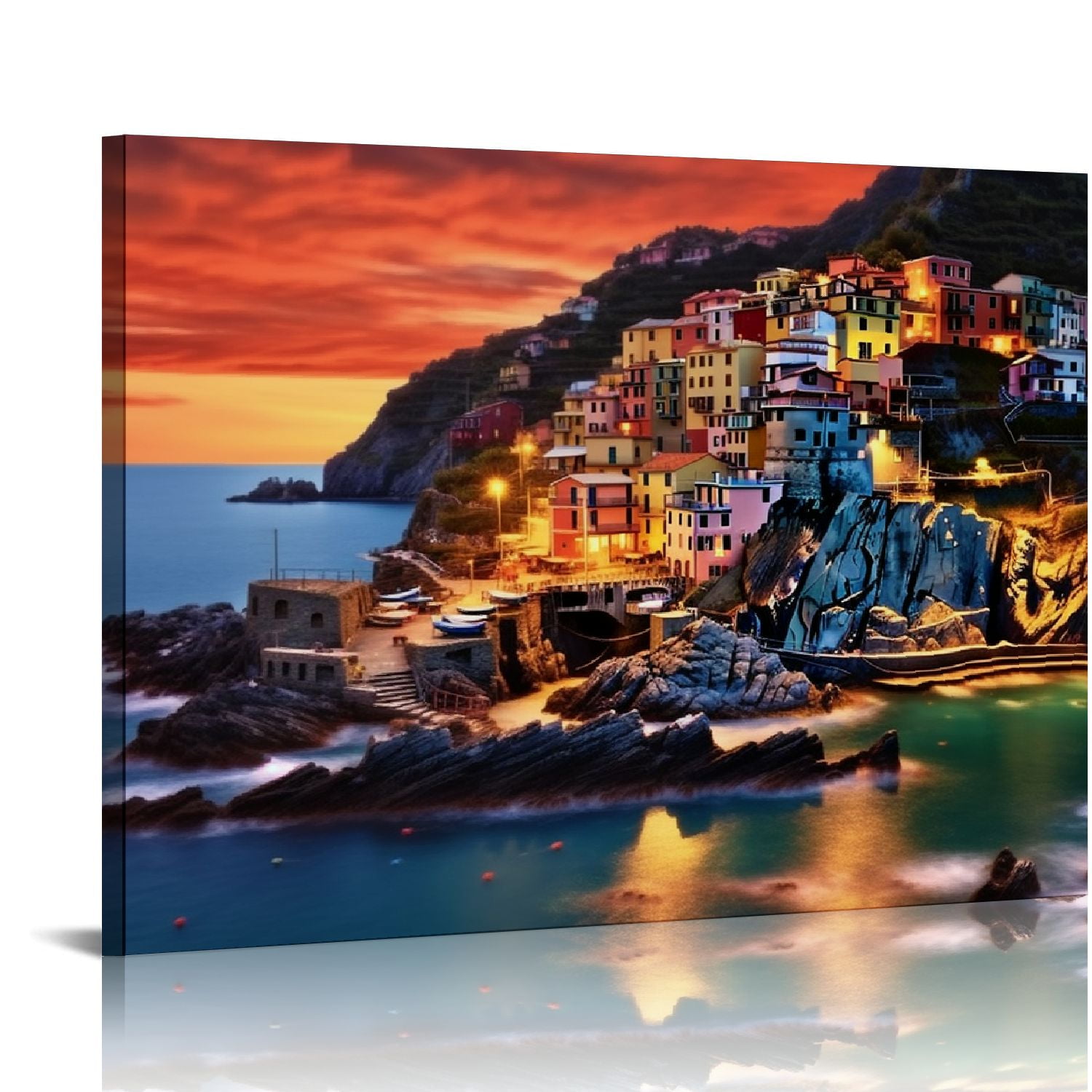 COMIO Cinque Terre Manarola Italy Cliff Homes Landscape Photo ...