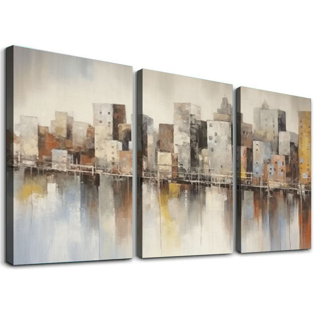 Tableau Canvas Panoramique Architecture Urbaine - Déco Murale Moderne Pour Salon, Bureau