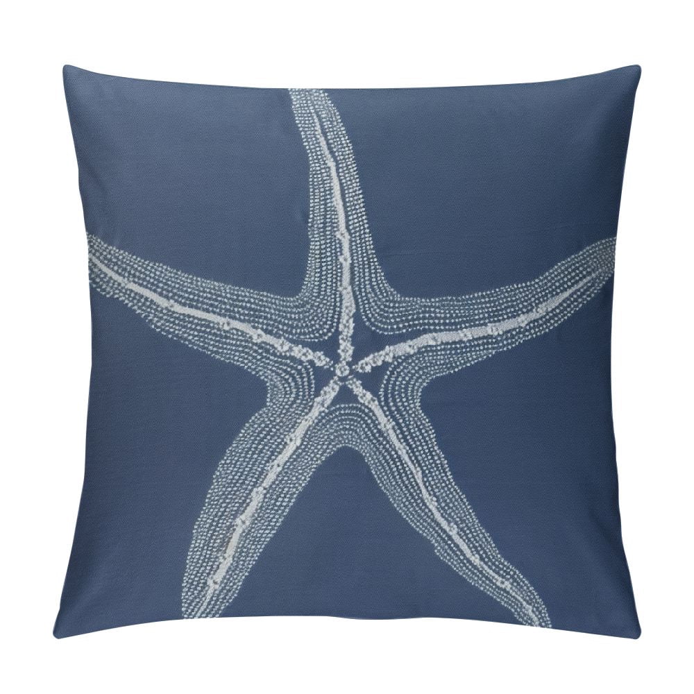 Starfish Pillow- Navy main image 0