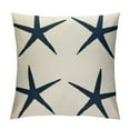 thumbnail image 1 of COMIO  Coastal Theme Home Decorations Throw Pillow Case Marine Organism Blue Starfish Pattern Cushion Covers Pillowcase, 1 of 5