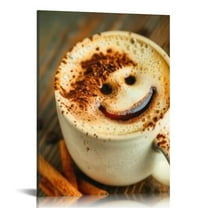 COMIO Coffee Bean Kitchen Canvas Wall Art Coffee Cup Canvas Prints Wall Decor Dining Room Canvas Art Contemporary Pictures for Kitchen Bar Decoration