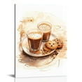 thumbnail image 1 of COMIO Coffee Wall Art Kitchen Decor, Vintage Coffee Canvas Posters Dining Room Decoration, Mocha Cappuccino Art Painting for Restaurant Office Man Cave Cafe Bar Wall Decor,  (Unframed), 1 of 4