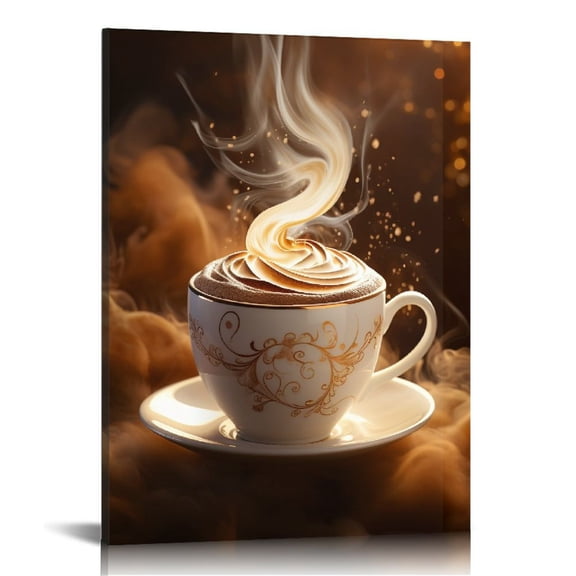 COMIO Coffee and Coffee Bean Kitchen Wall Art Painting Pictures Print On Canvas Food The Picture for Home Modern Decoration