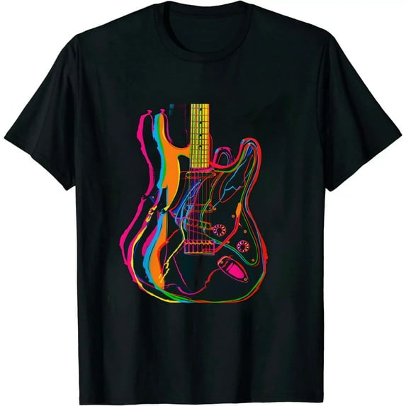 COMIO Colored Guitars Electric Acoustic Classical Gift T-Shirt