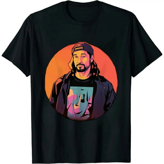 COMIO Colorful Cartoon Gradient Portraits T-Shirt
