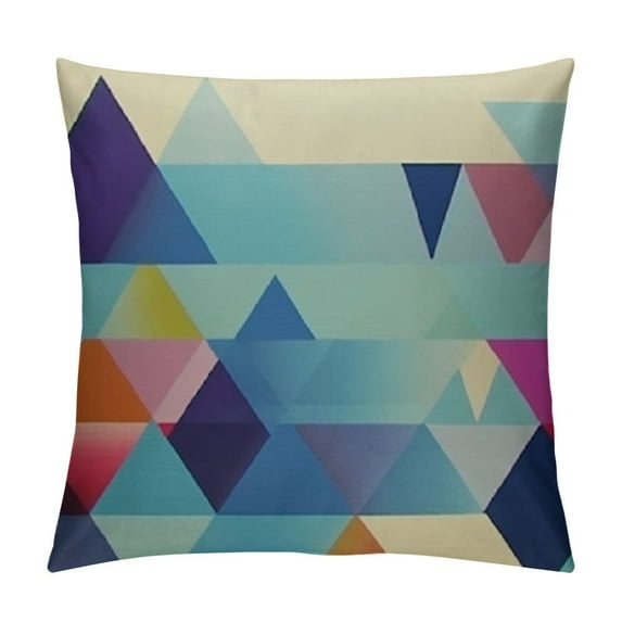 COMIO  Colorful Geometry Style Throw Pillow Covers Cases Square Decorative Cushion Covers Pillowcase Cushion Case for Sofa,Couch