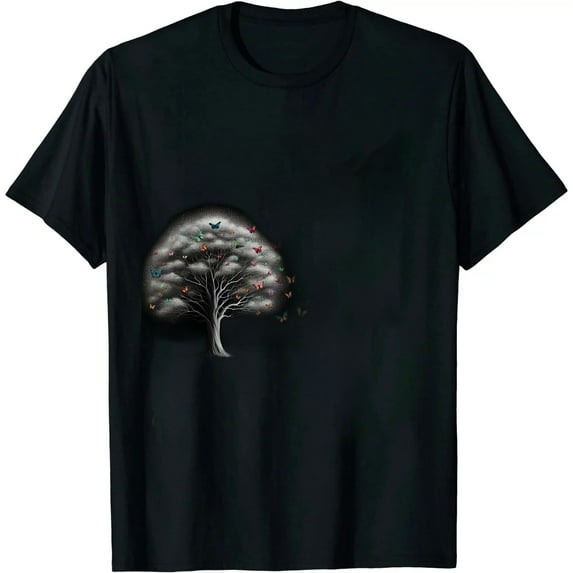 COMIO Colorful Insect Animal Butterfly Tree Beautiful Butterfly T-Shirt