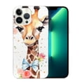 thumbnail image 1 of COMIO  Compatible with iPhone 14 Aesthetic Trendy Design Phone case，Cartoon Animal Floral Giraffe Pattern Soft Protective iPhone 14 case, Wireless Charging Supported, 1 of 4