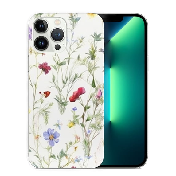 COMIO Compatible with iPhone 15 Flower Case, Soft & Flexible Shockproof Cover Flower Garden Patterns Full Body Protective Floral Phone Case for iPhone 15 6.1" 2023 (Garden)