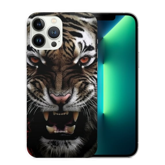 COMIO Compatible with iPhone 15 Pro Max Case,Broken Tiger iPhone 15 Pro Max Cases Pattern Design Shockproof Anti-Scratch Shockproof Protective Hard PC Back
