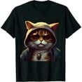 thumbnail image 1 of COMIO Cool Hip Hop Music Producer Rapper Cat Streetwear T-Shirt, 1 of 3