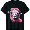 thumbnail image 1 of COMIO Cool Sheep Face Eating Gum And Makes A Bubble Tee Cute Sheep T-Shirt, 1 of 3